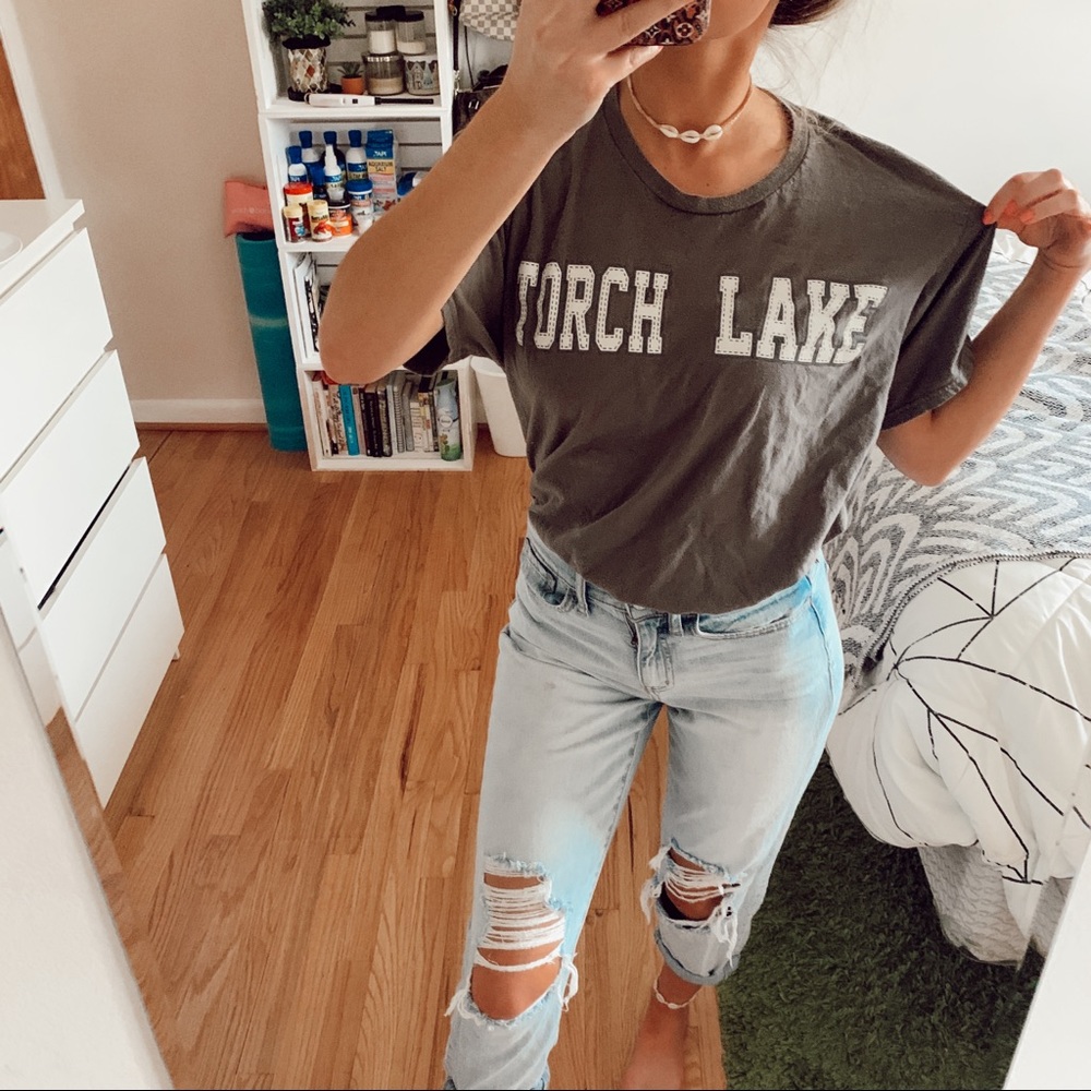 Vintage Oversized Torch Lake Shirt